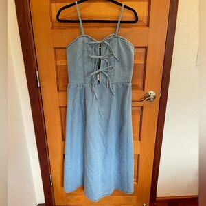 PRICED TO SELL - See Description for details -- Denim Blue Midi Dress - NWT